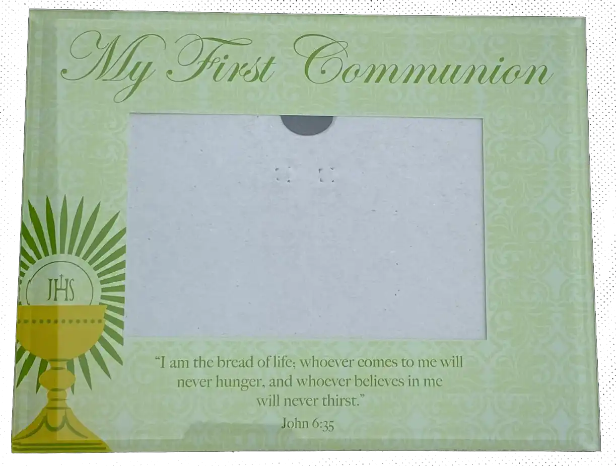 My First Communion Glass Photo Frame